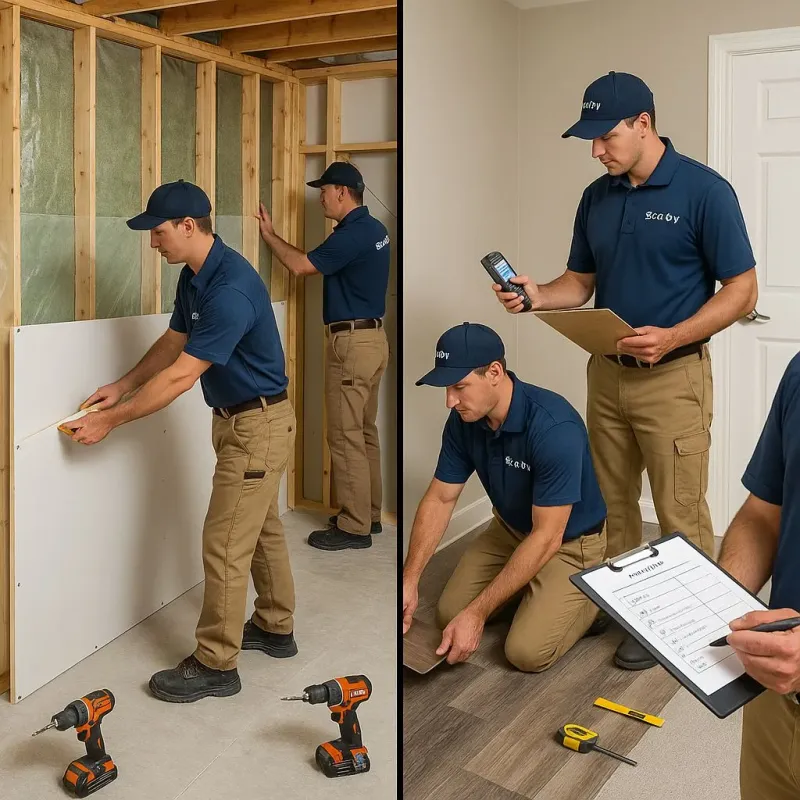 Repairs and Reconstruction process in Rogers, TX